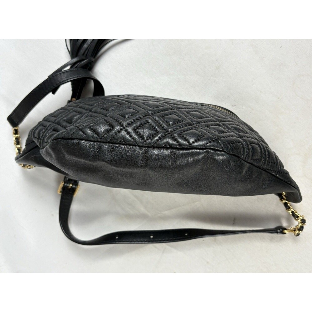 Tory Burch Fleming Soft Black Leather Quilted Belt /Bum Bag/Fanny /Shoulder Bag - Picture 6 of 11